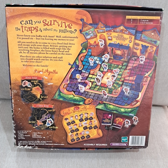 1313 Dead End Drive Board Game Of Danger Parker Brothers 2002 100% Complete - Picture 2 of 6